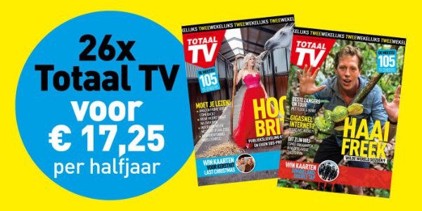 26x Totaal TV voor 17,25 euro per half jaar