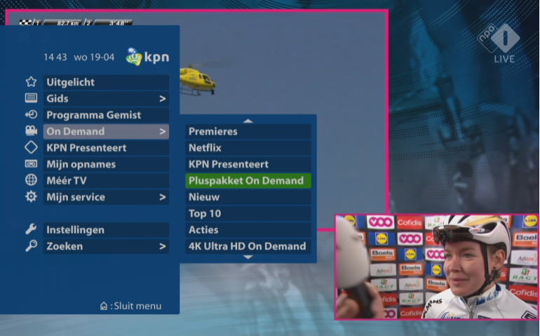 TV-menu KPN decoder