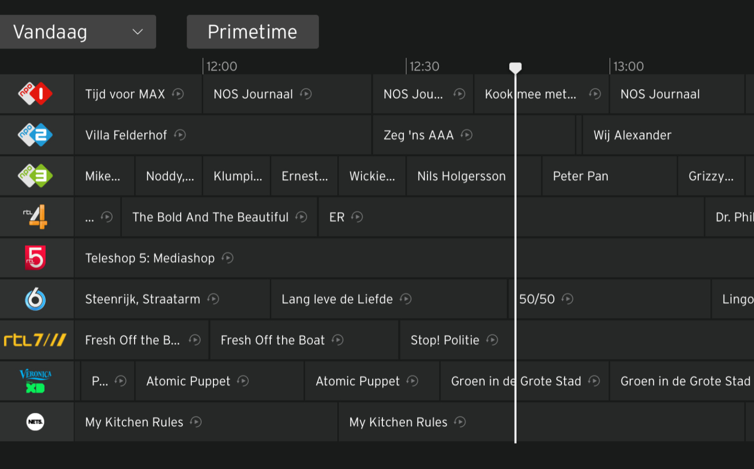 Ziggo test verbeterde EPG Totaal TV