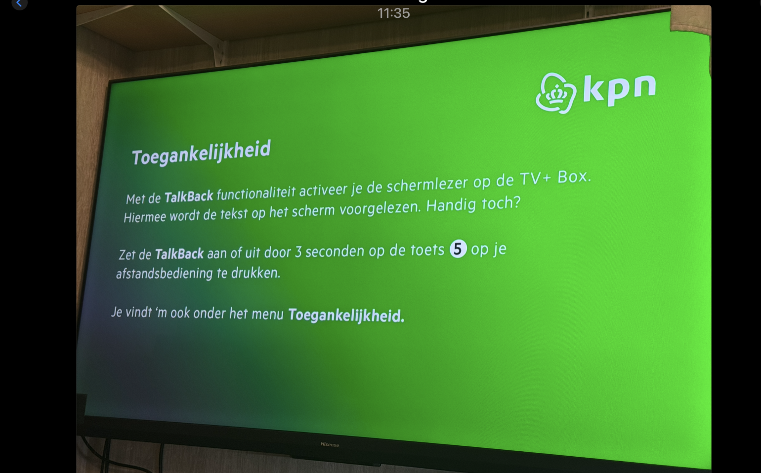 KPN informeert TV+ gebruikers op beeldscherm van wijziging | Totaal TV