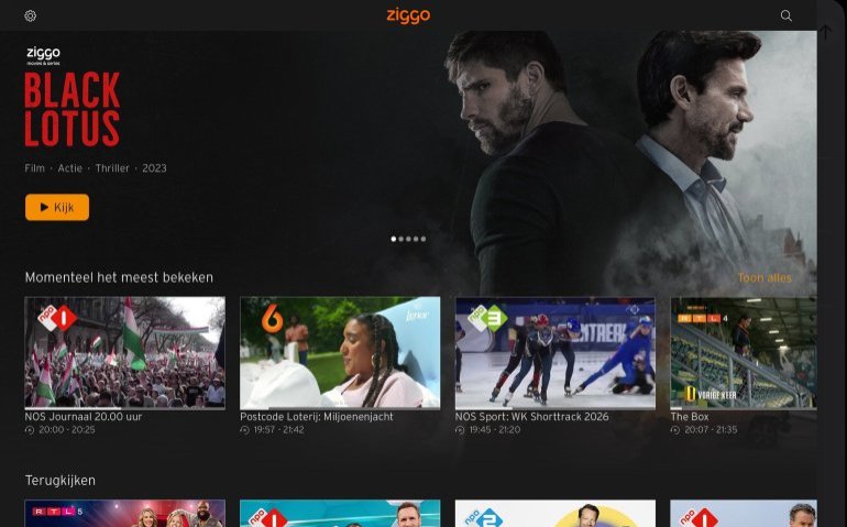 Ziggo GO-app 2026: Meer zenders, meer opties