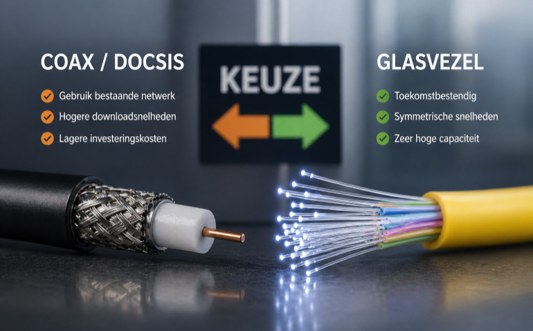Waarom Ziggo voor DOCSIS en niet glasvezel kiest: door focus op dividend boot gemist