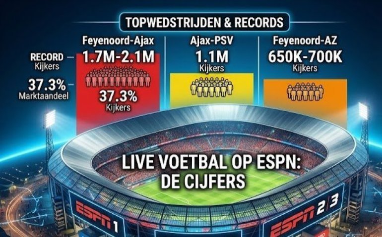 ESPN dossier: hoeveel kijkers kopen een abonnement en wat zijn de kijkcijfers?