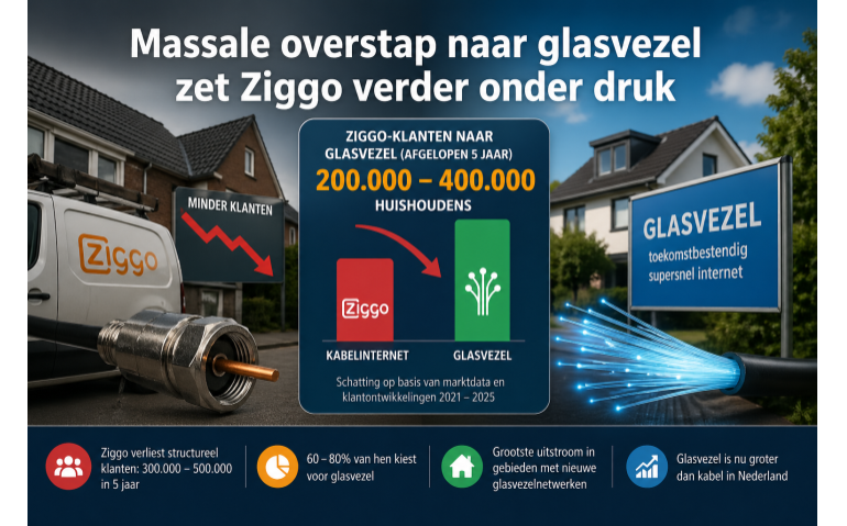 Waarom Ziggo glasvezel zo lang afhield: technologie en miljarden euro